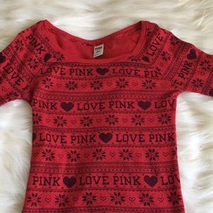 Victoria’s Secret PINK Red long sleeve top